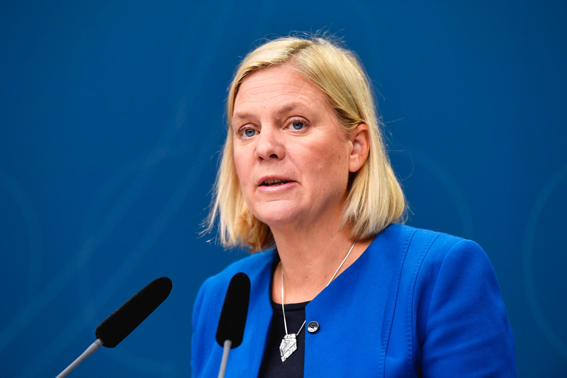Finansminister Magdalena Andersson. 