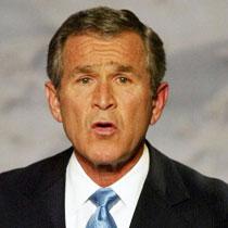 USA:s president George Bush vägrar att minska USA:s utsläpp av växthusgaser.