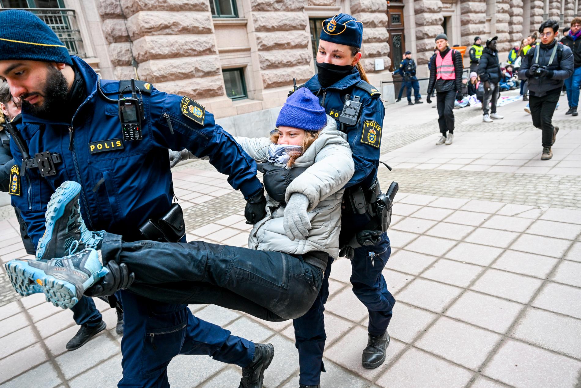 Greta Thunberg misstänks för brott. Arkivbild.
