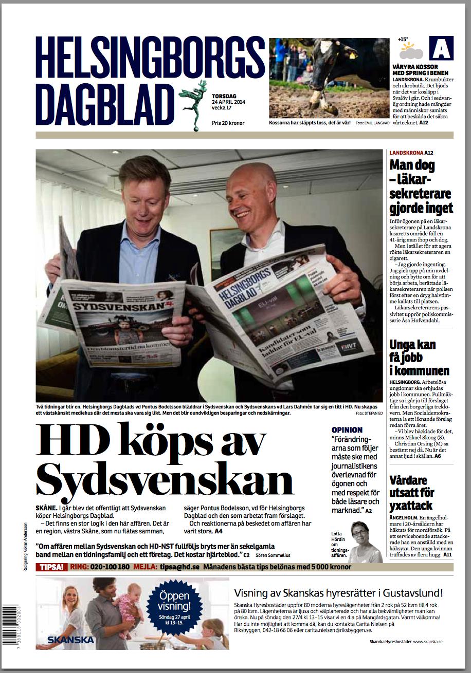 Helsingborgs dagblad 24 april