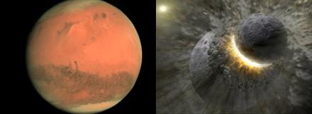 Den röda planeten. En 50 meter stor asteroid är på väg mot Mars och forskarna hoppas på en kollision den 30 januari. Kratern blir i så fall en kilometer bred.