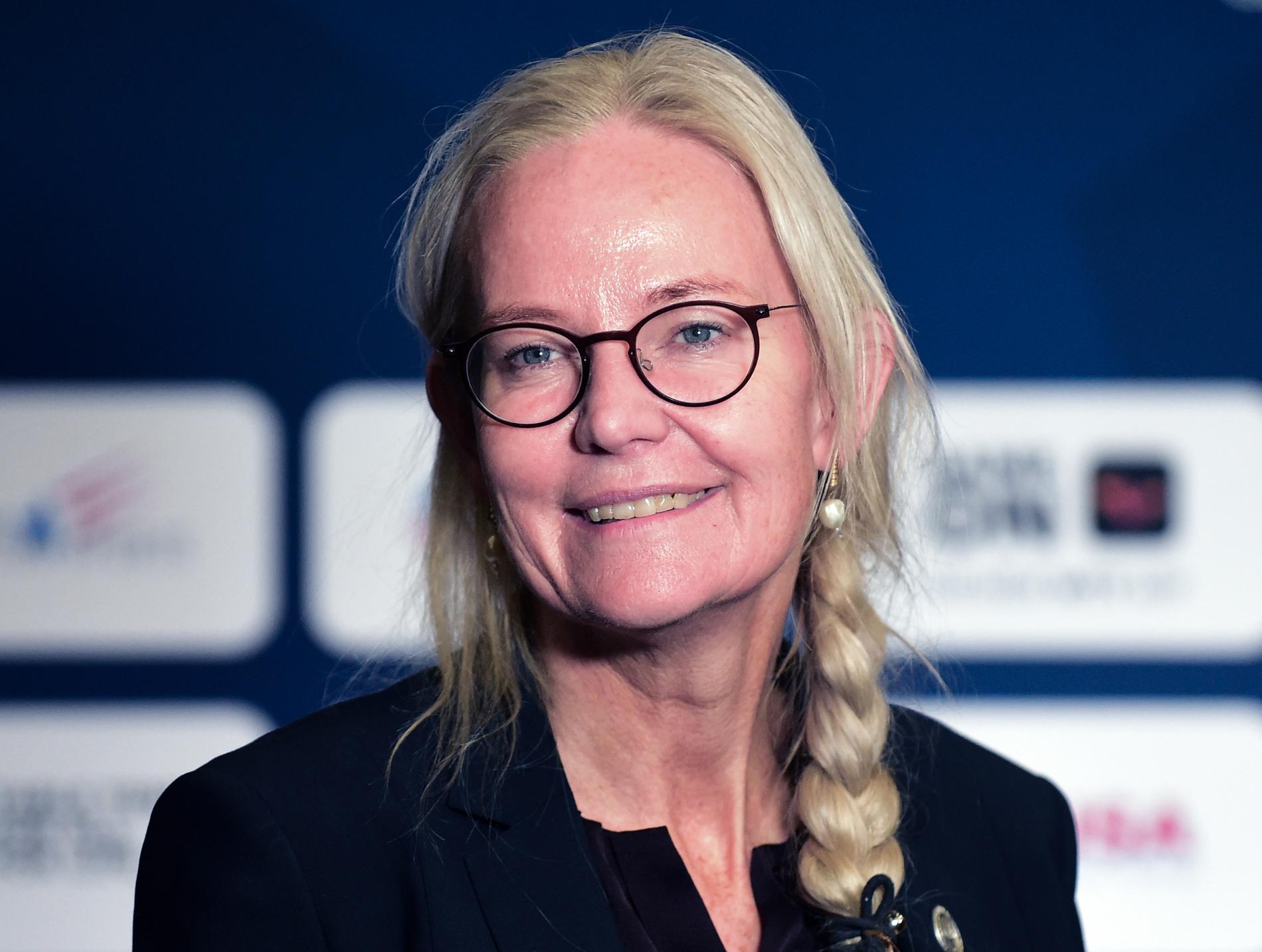 Petra Sörling, president för det internationella bordtennisförbundet.