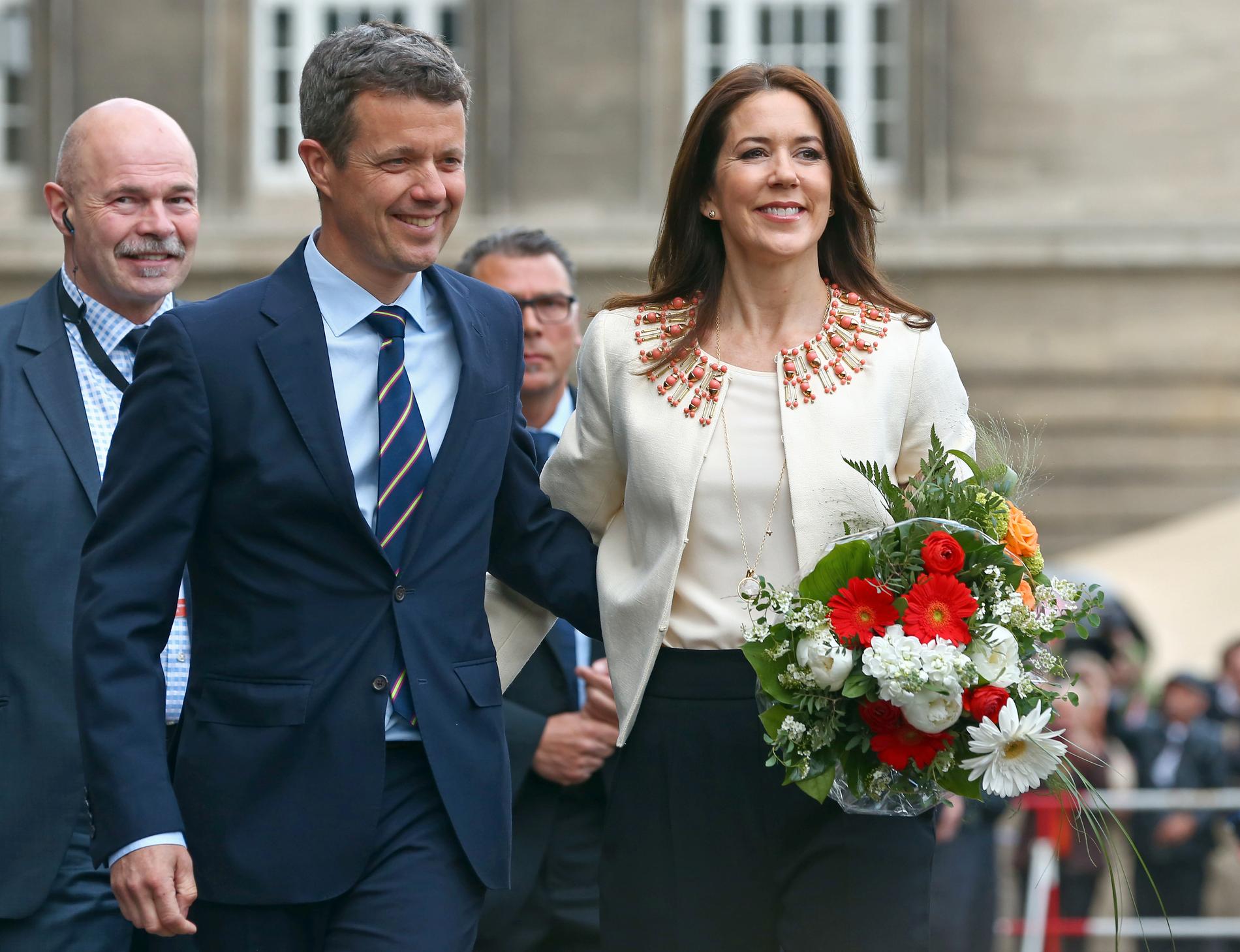 Kronprins Frederik av Danmark tillsammans med hustrun kronprinsessan Mary.