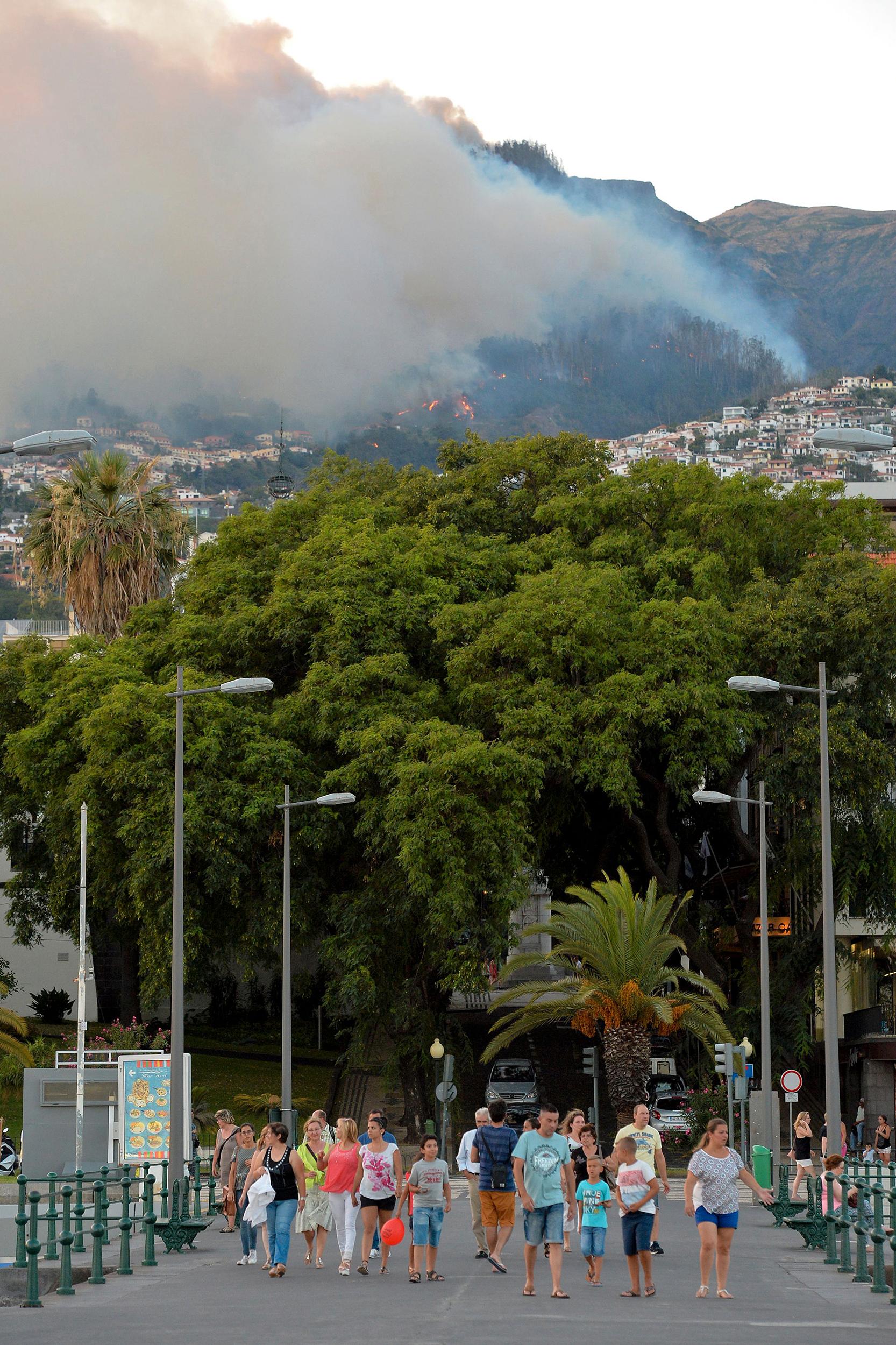 Brand på Madeira, Portugal