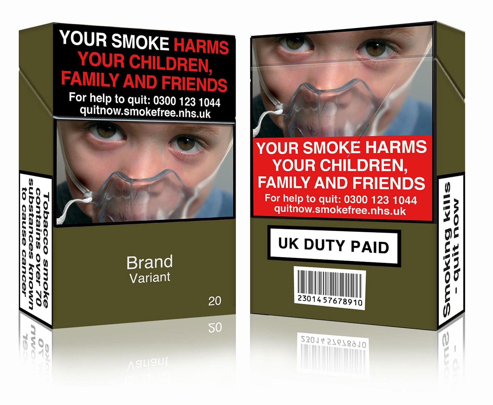 Färgen används på cigarettpaket i Storbritannien tillsammans med obehagliga bilder för att avskräcka från rökning. Fler länder vill ta efter.