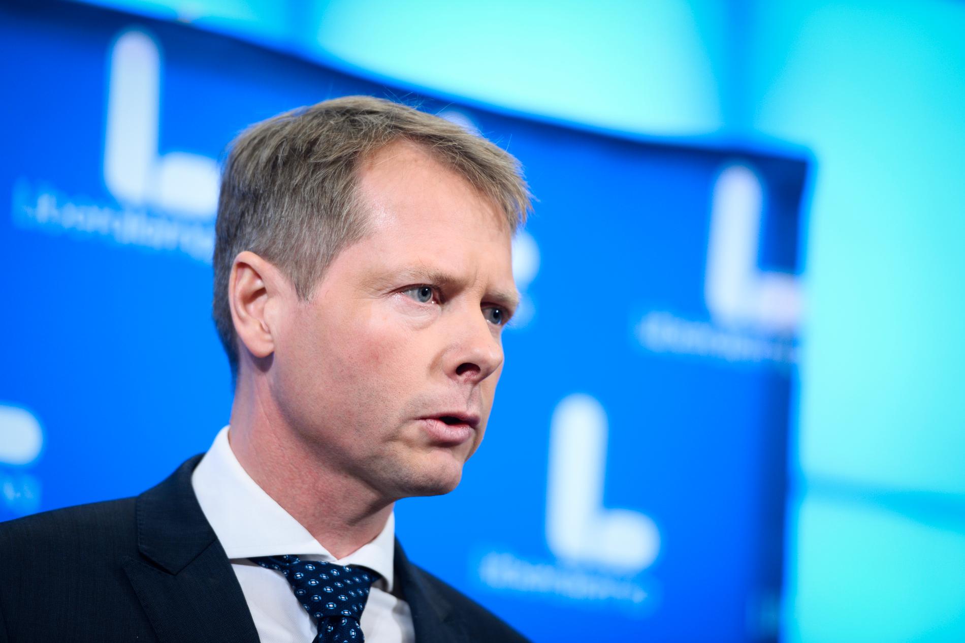 Christer Nylander, Liberalernas gruppledare i riksdaen.