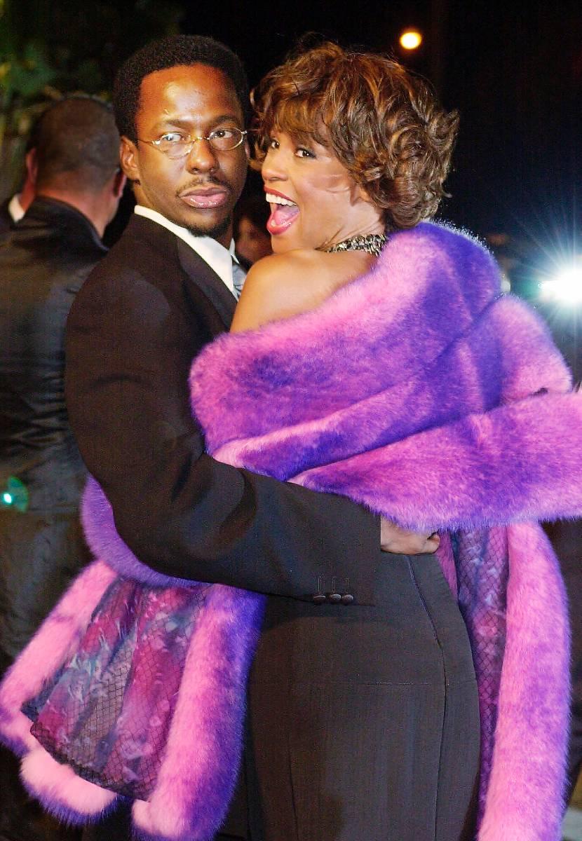 Whitney Houston med maken Bobby Brown, Bobbi Kristinas pappa.