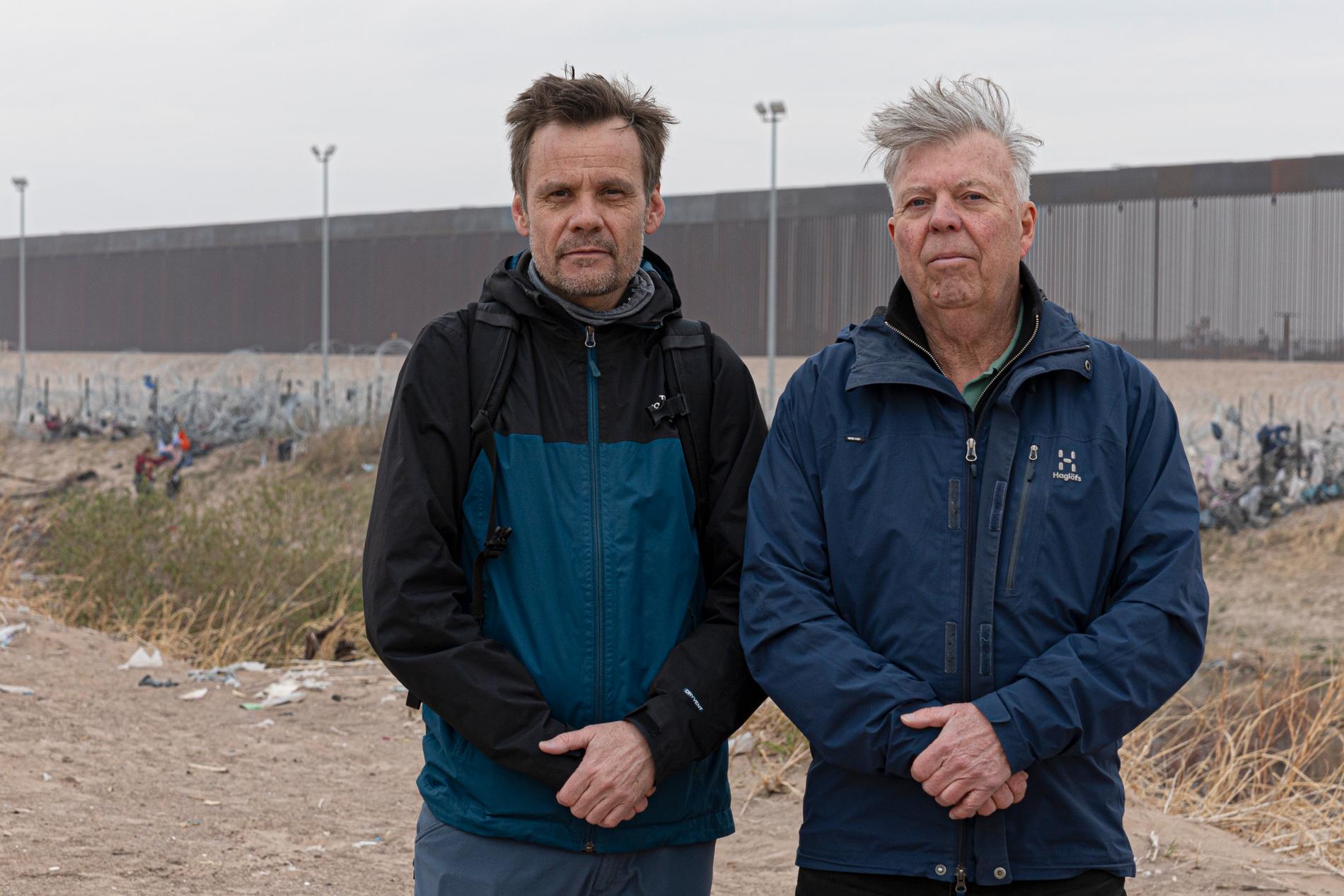 Jerker Ivarsson och Wolfgang Hansson på plats i El Paso.