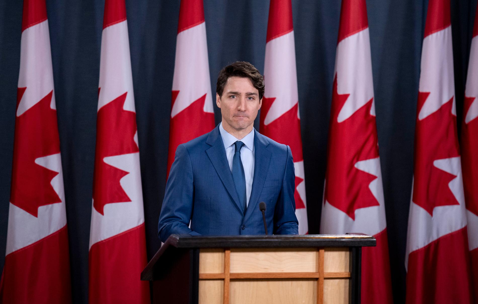 Kinas gripande av två kanadensiska fångar är politiskt motiverat, anser Justin Trudeau. Arkivbild.