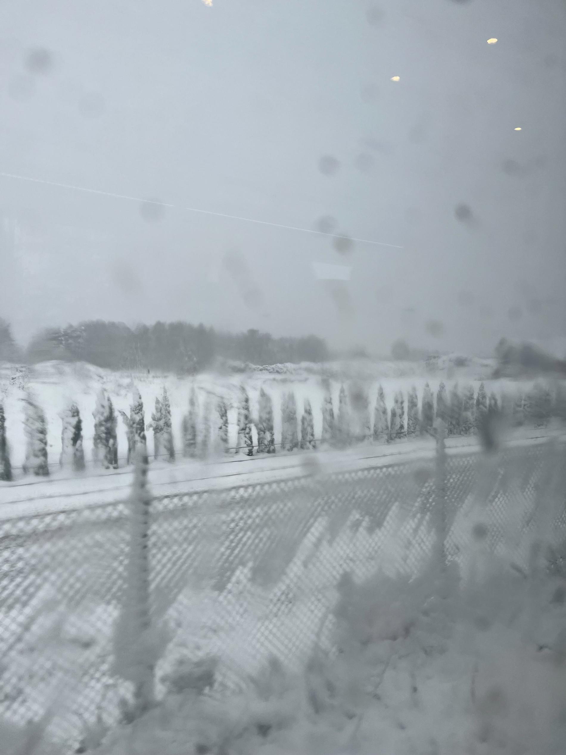 Snö i Värmland. 