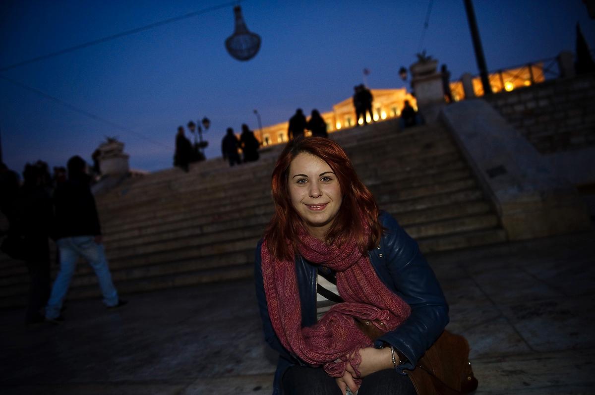 Danai Theodoropoulou är 24 år och arbetslös, trots att hon är högutbildad och söker jobb intensivt.
