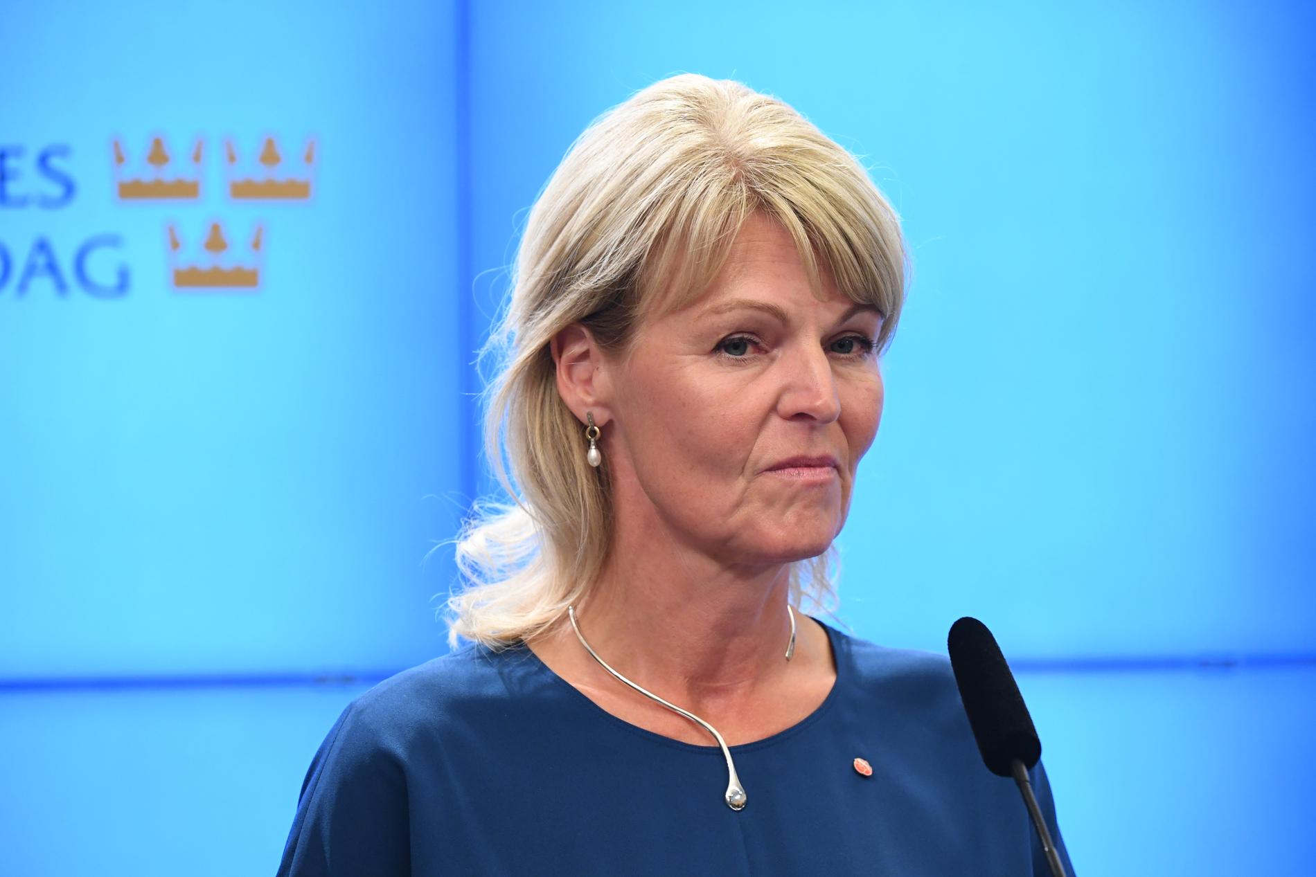 Sveriges handelsminister Anna Hallberg. Arkivbild.