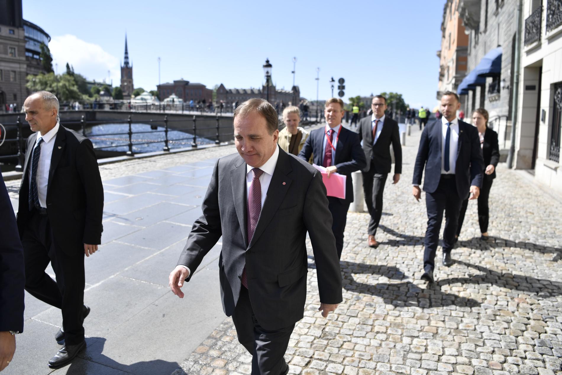 Statsminister Stefan Löfven (S) i Stockholm i veckan.