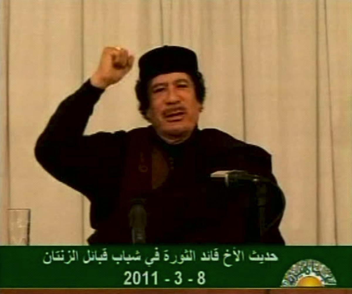 Gaddafi.