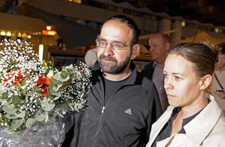 Riksdagsledamoten Mehmet Kaplan (MP) tillsammans med Maria Wetterstrand.