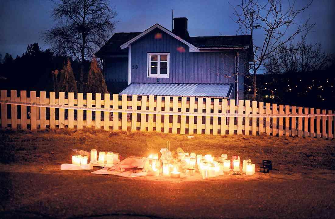 Här, i familjens villa, dödade Ragnar Nilsson tre familjemedlemmar. 