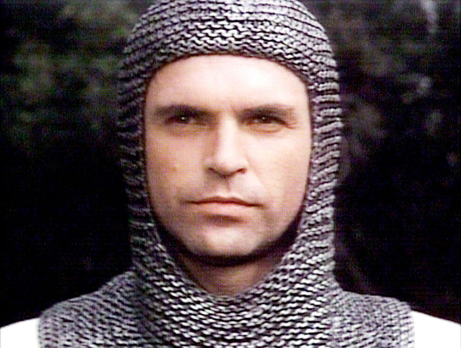 Sam Neill as the knight Brian De Bois-Guilbert.