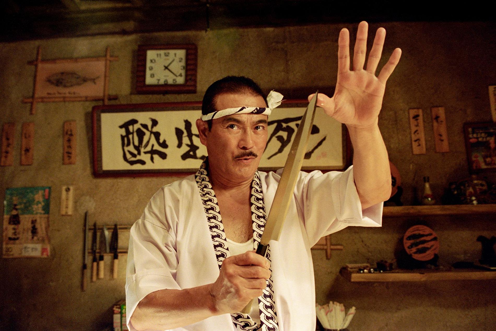Sonny Chiba som Hattori Hanzo i ”Kill Bill: Vol 1”.