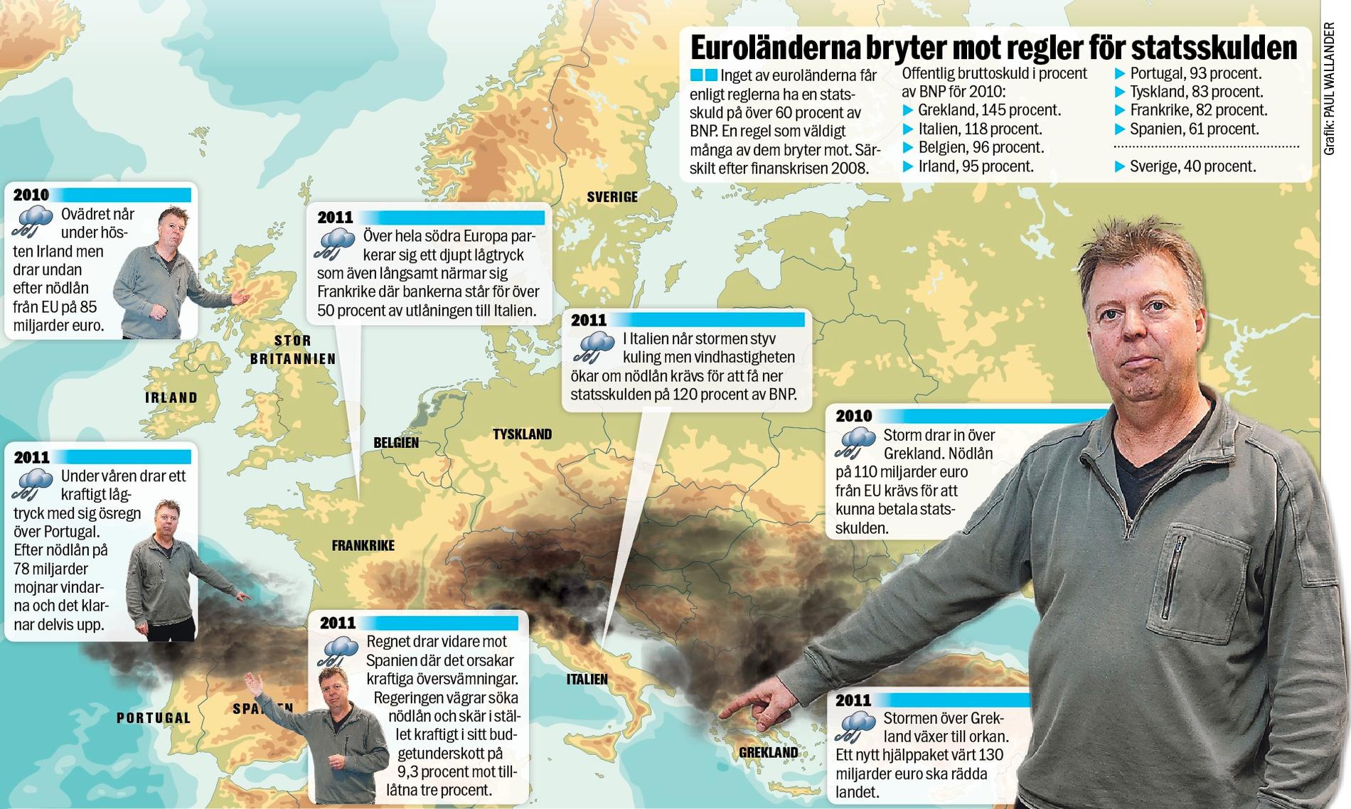 ORKANVARNING  Aftonbladets krismeteorolog Wolfgang Hansson ger sin prognos av läget i Europa. Det kan mycket väl blåsa upp till en ännu värre storm.