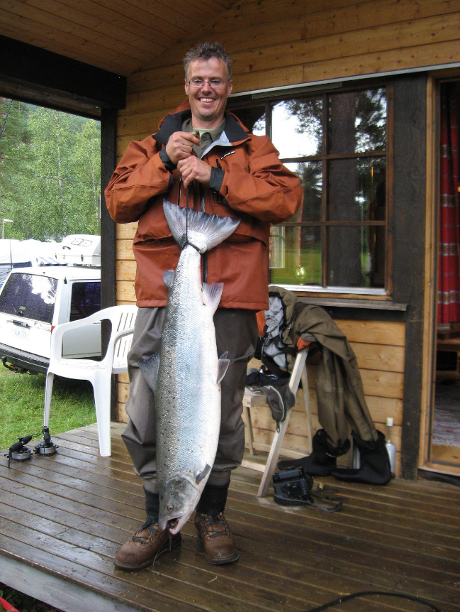 Peter Landergren med en annan typ av fisk.