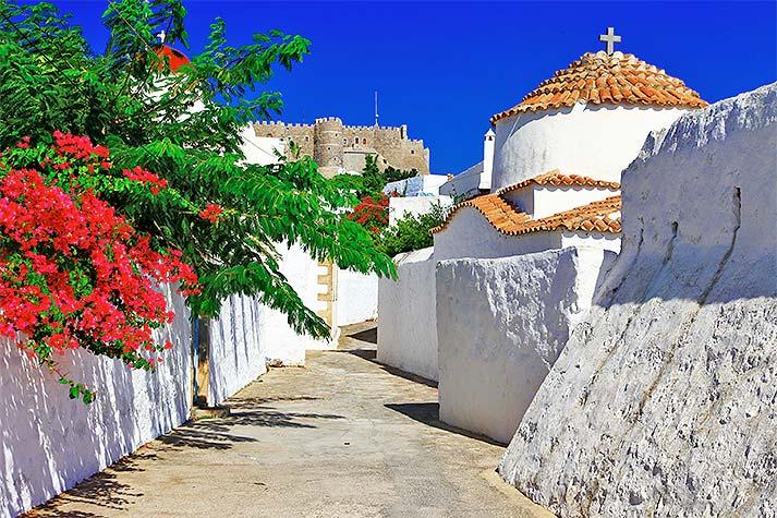 Det tusenåriga klostret i Patmos befolkas än i dag av munkar.