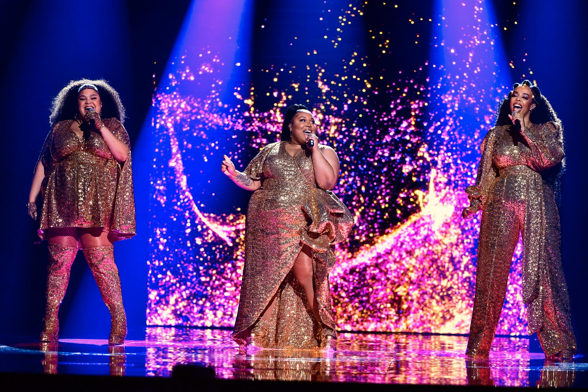 The Mamas väljer guld i Melodifestivalen 2021.