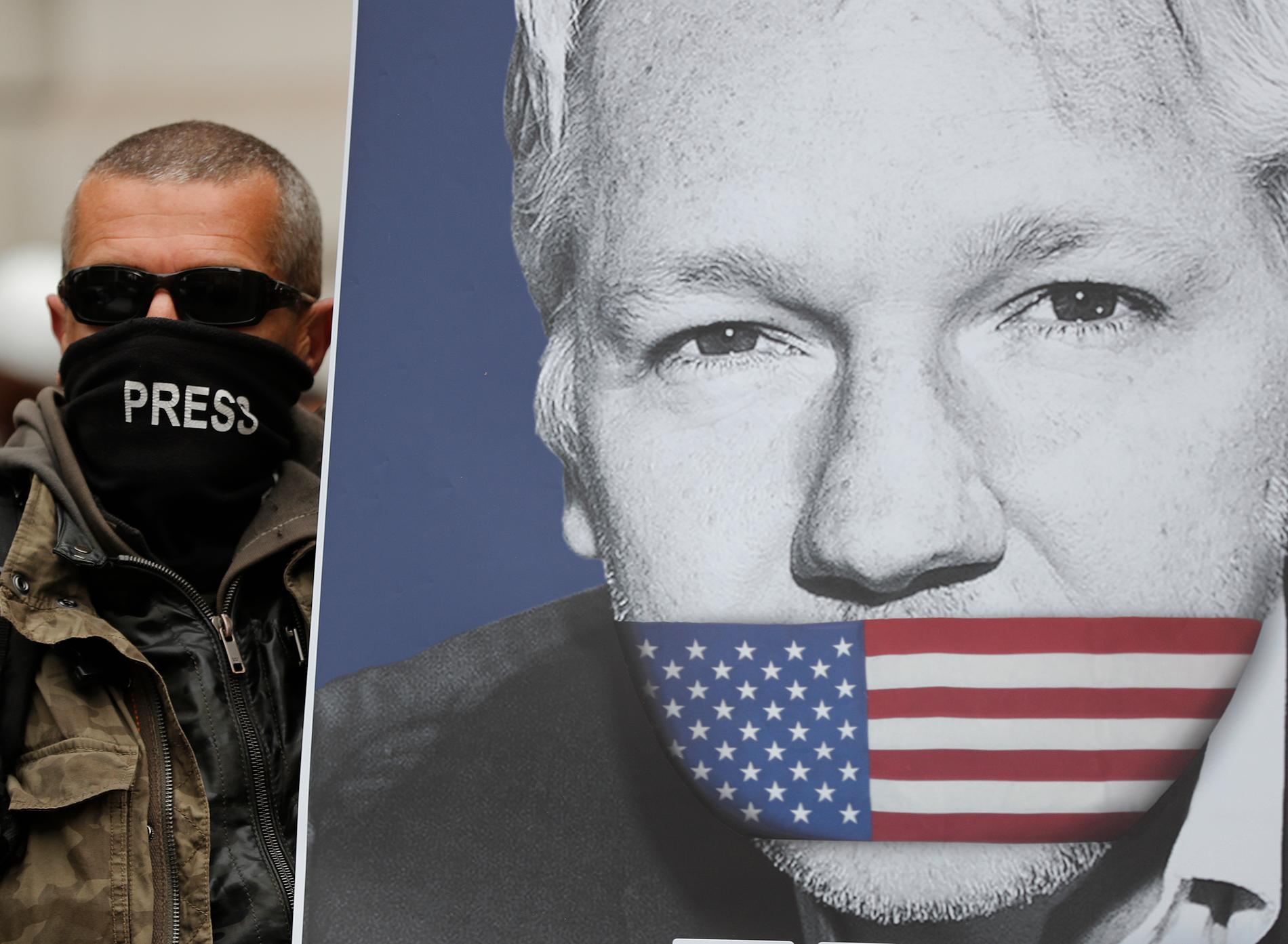 Det finns en opinion i England mot att lämna ut Assange till USA. Arkivbild.
