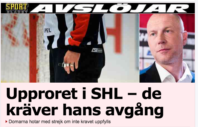 Sportbladet publicerar uppgifter om missnöje mot Ulf Rönnmark, 22 augusti 2018.