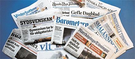 Högerdominans Dagspressen i Sverige består till största delen av borgerliga tidningar. Här är några exempel.
