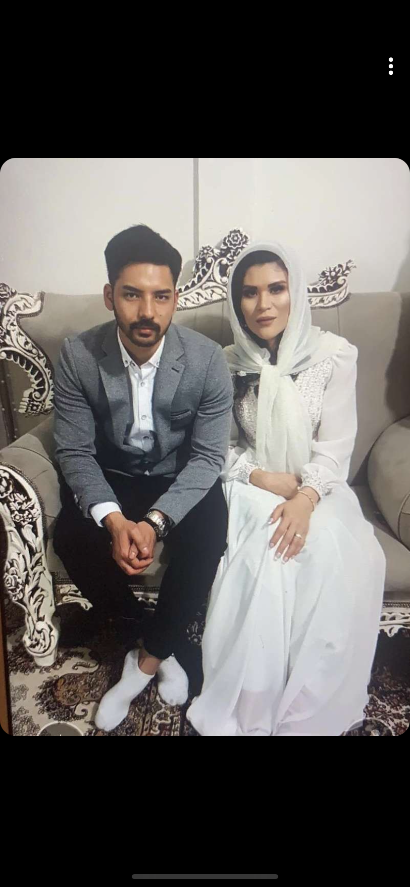 Rahimeh ”Somaya” Katebi och Hussein Rezaie passade på att förlova sig under julresan till Iran.