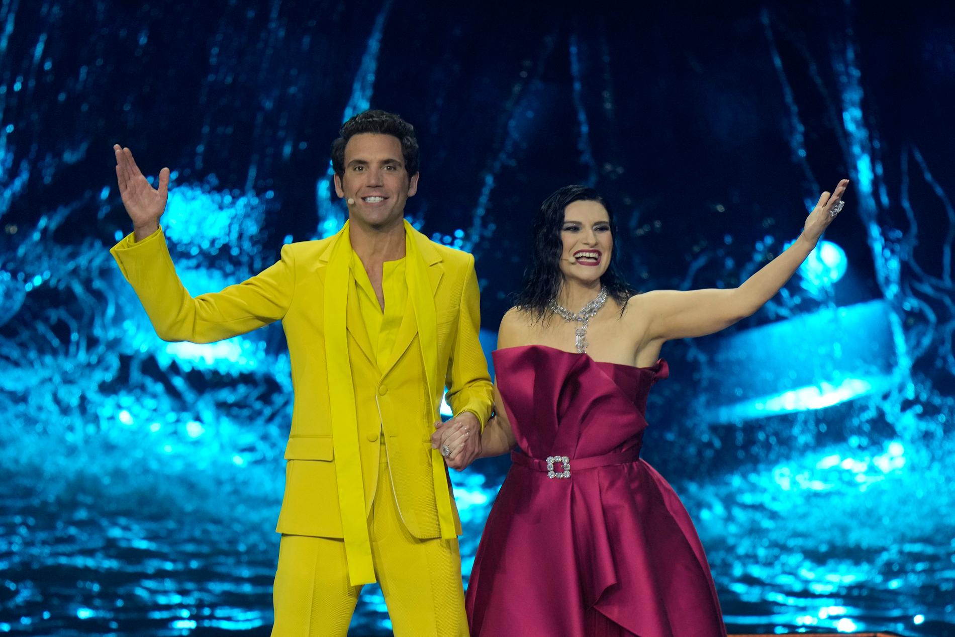 Mika och Laura Pausini leder Eurovision song contest tillsammans med Alessandro Cattelan.