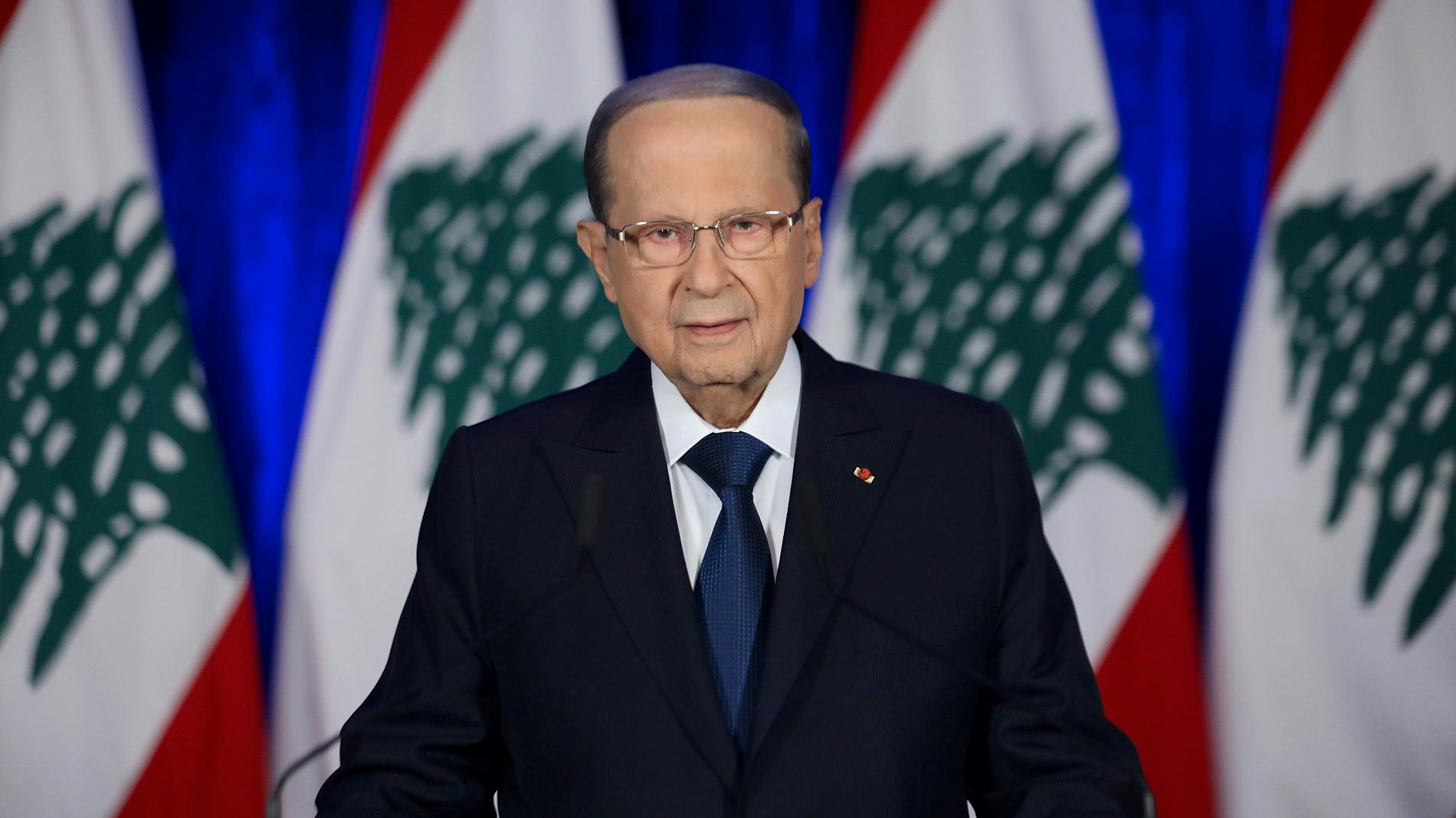 Libanons president Michel Aoun