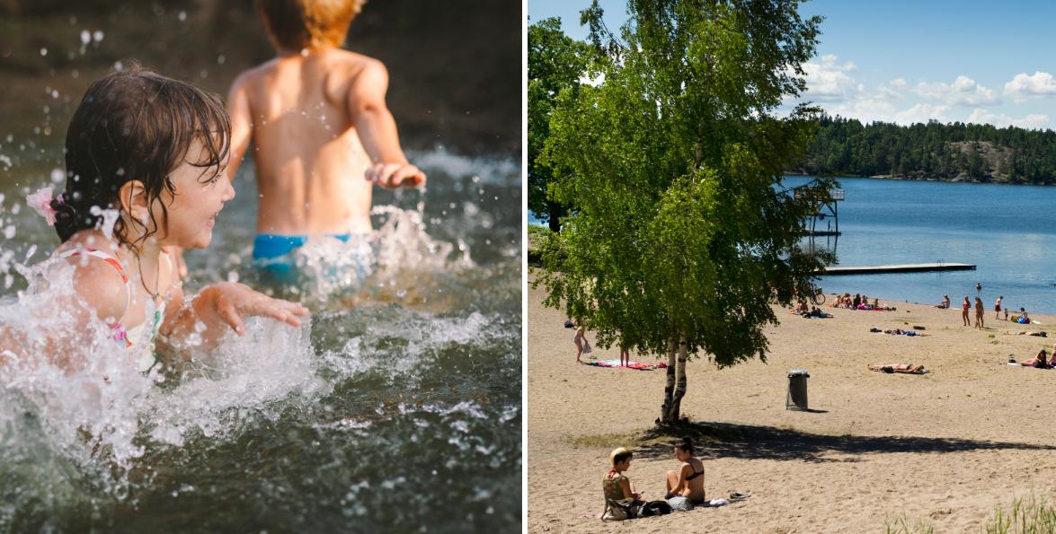 Att bada kan kännas livsnödvändigt i sommarvärmen. 