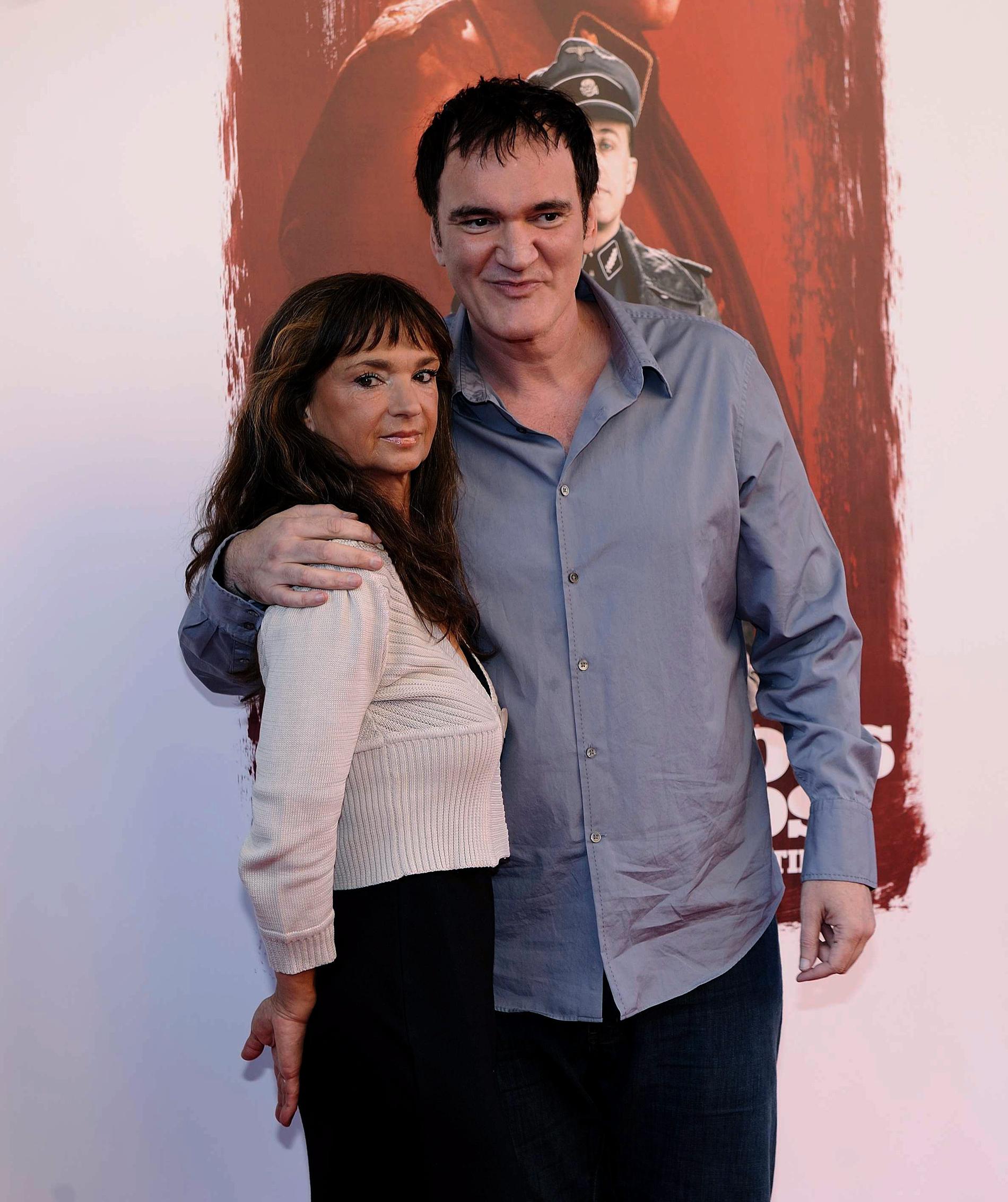 Christina Lindberg med Quentin Tarantino på premiären av ”Inglourious Bastards” 2009.