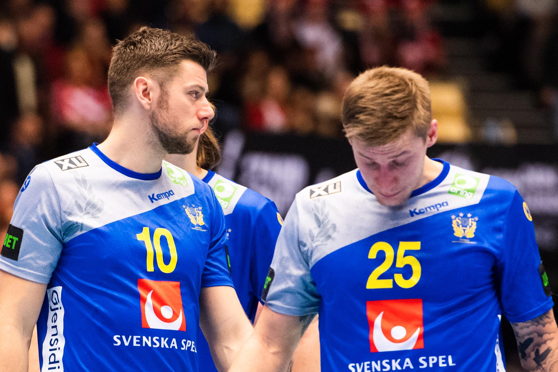 Niclas Ekberg (t.v.) och Linus Arnesson (t.h.) under VM 2019.