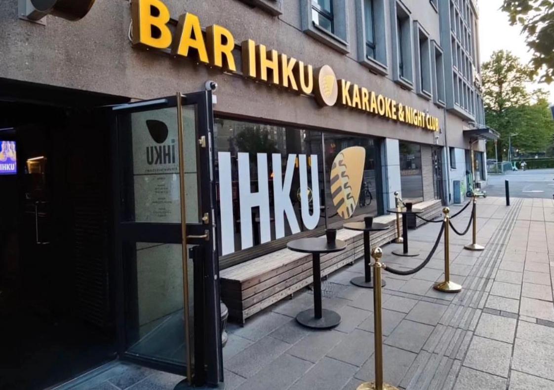 Karaokebaren Ihku i Helsingfors där skottdramat utspelade sig under natten till fredagen.