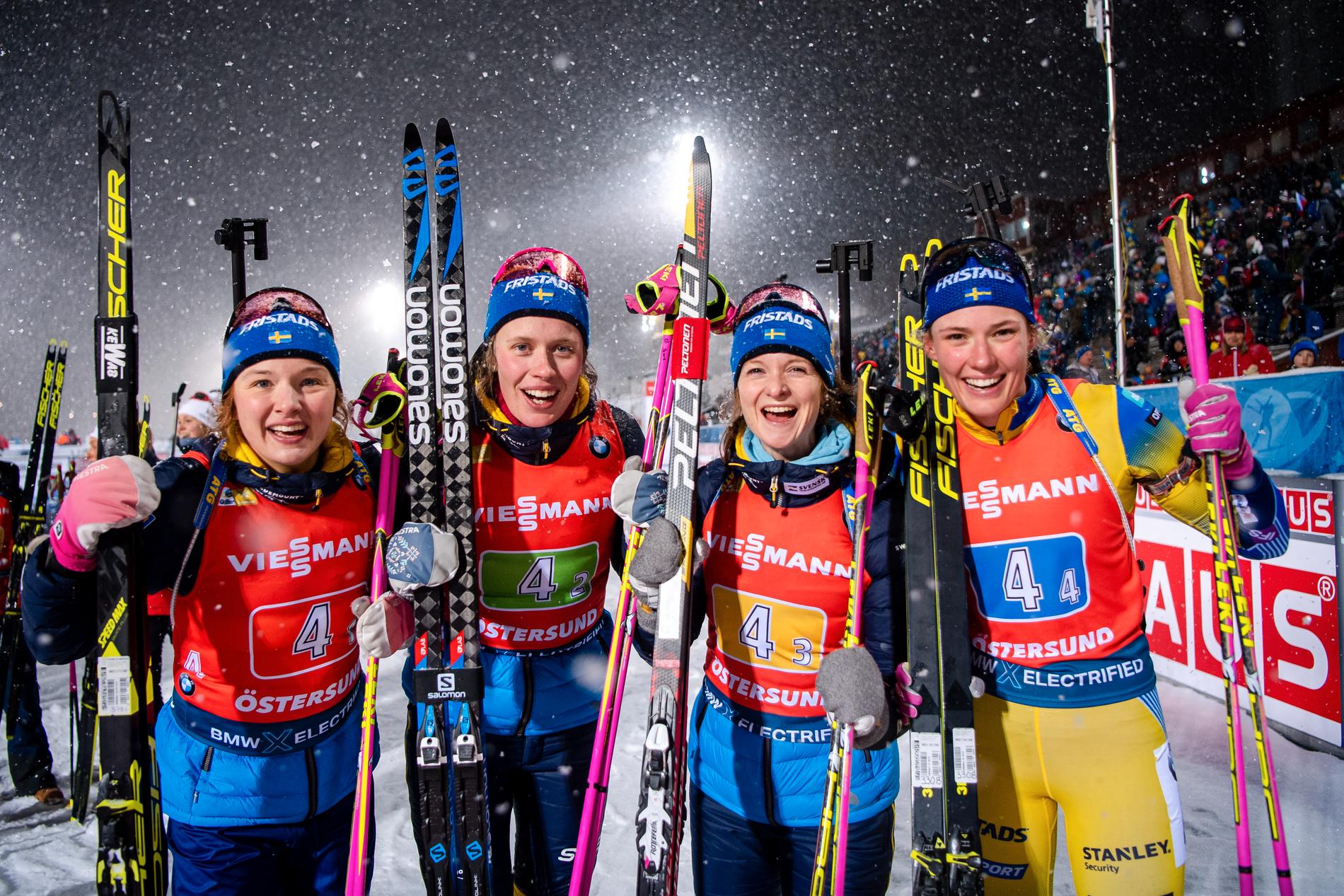 Linn Persson, Elvira Öberg, Mona Brorsson och Hanna Öberg är alla uttagna i årets trupp.