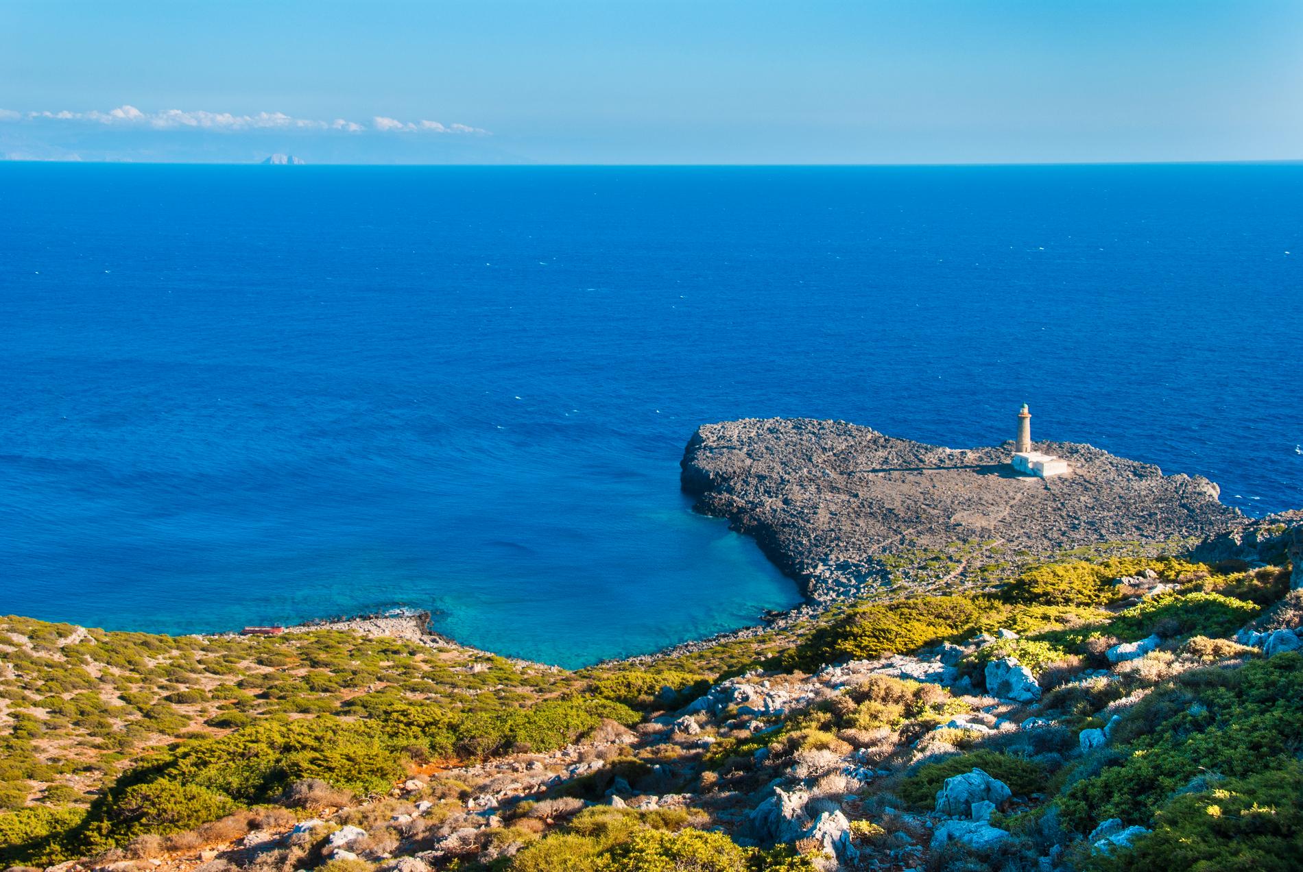 Ön Antikythera i Grekland erbjuder lugn och skönhet. 