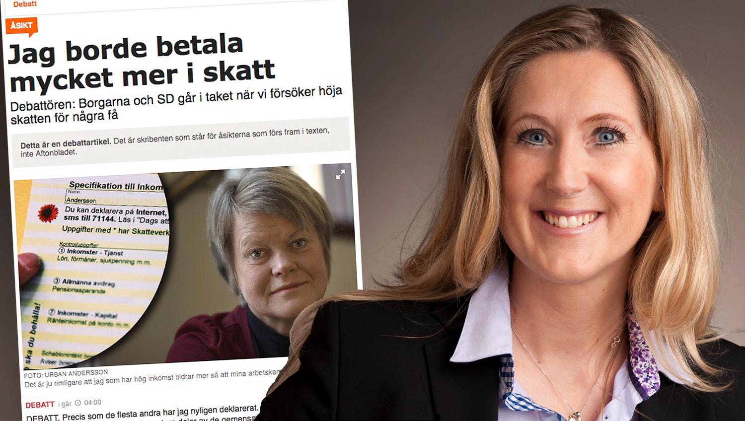 Att höja skatten för de med hög inkomst som Ulla Andersson föreslår leder till lägre skatteintäkter, färre arbetstillfällen och mindre pengar i vanligt folks plånböcker, skriver debattören.