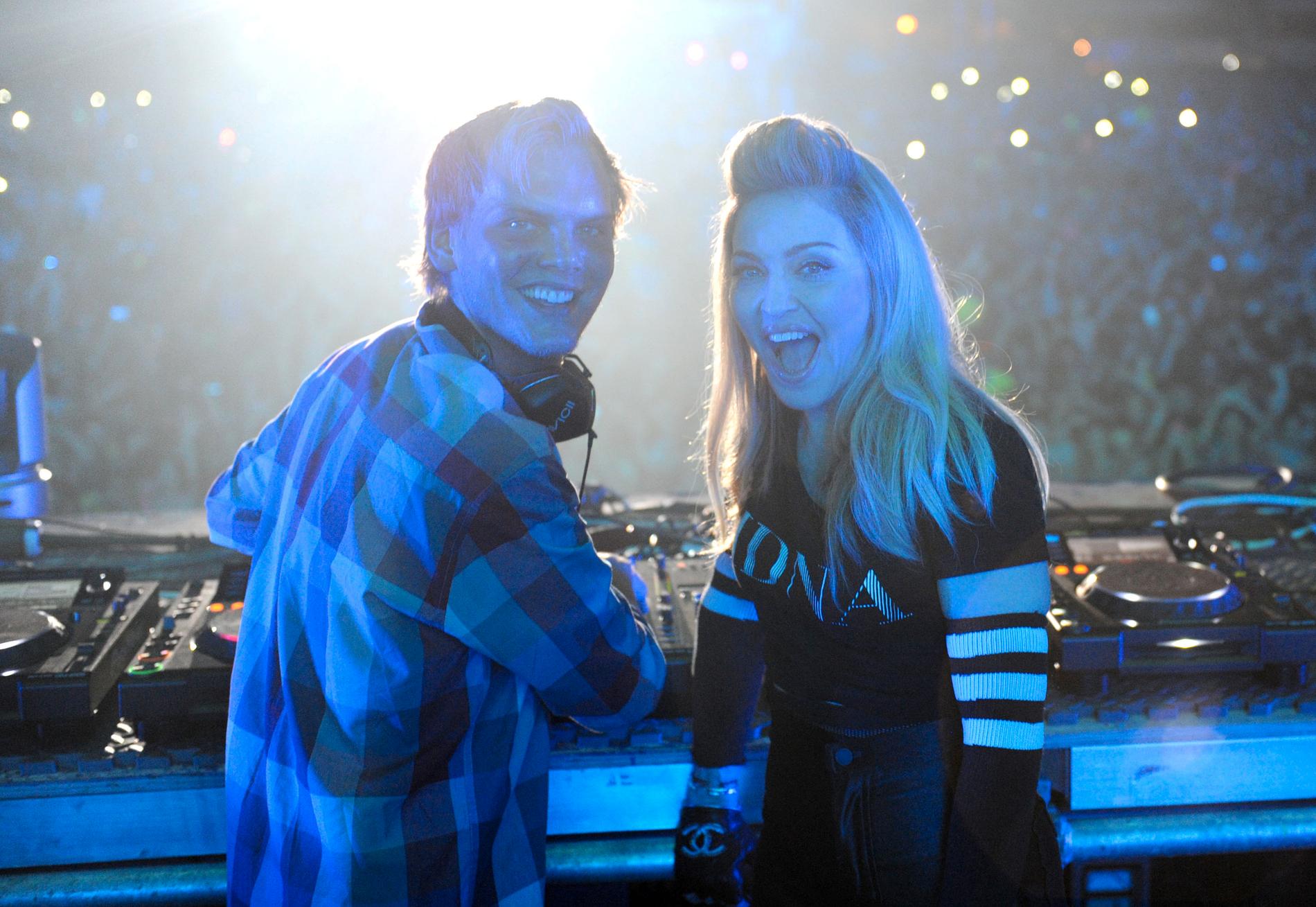 Madonna och Avicii spelar ihop på Ultra Music Festival i Miami 2012. 