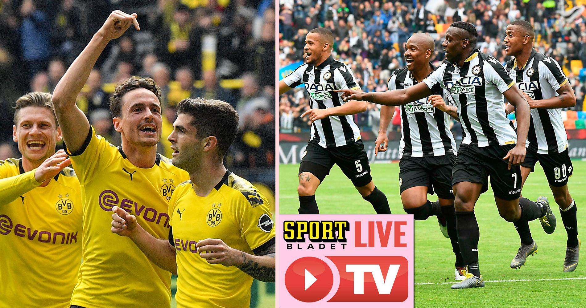 Lördag 27 juli kl 17.00: Se Borussia Dortmund-Udinese live här