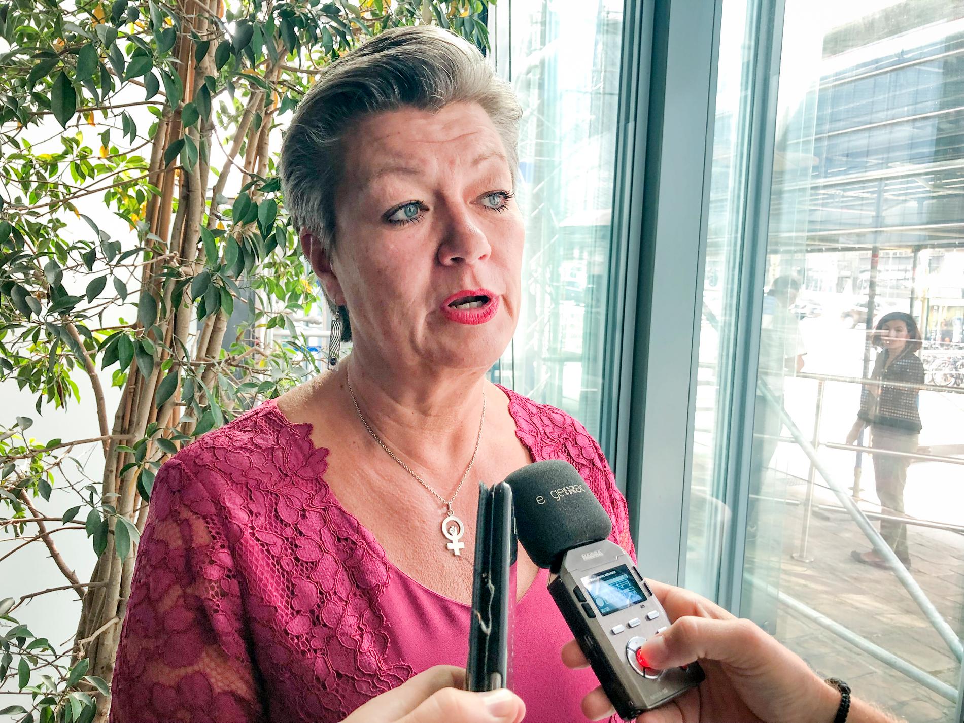 Sveriges tillträdande EU-kommissionär Ylva Johansson (S) var på plats i Bryssel i slutet av augusti.
