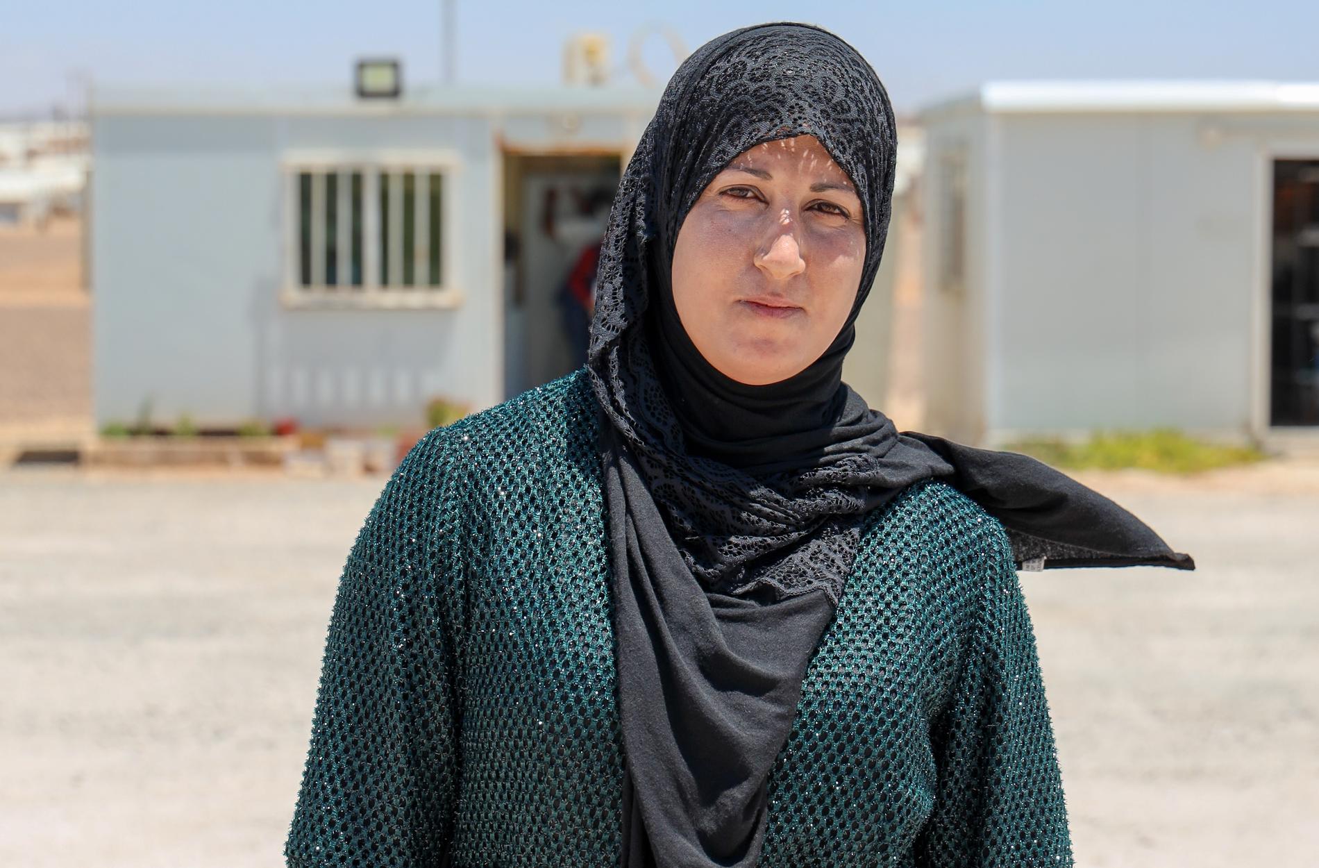 Amani flydde från Syrien med sin familj och kom till Azraq för sex år sedan. 
