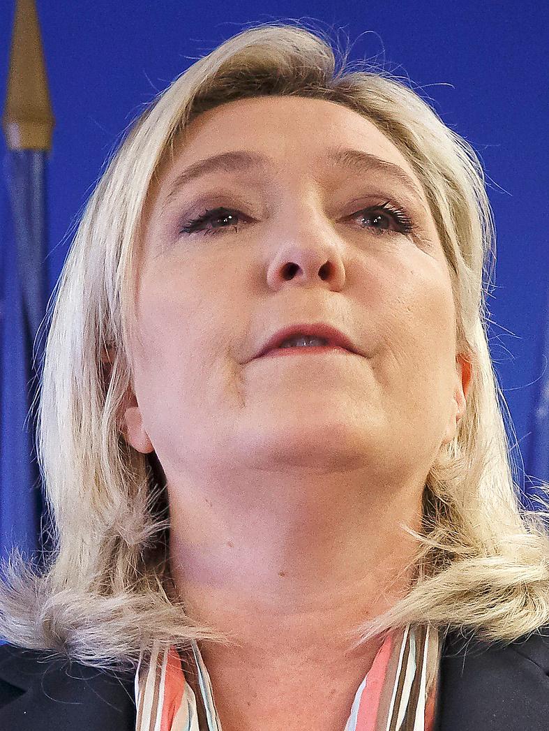 Populister på högerkanten – Marine Le Pen (bilden), Donald Trump och Jimmie Åkesson. Foto: AP