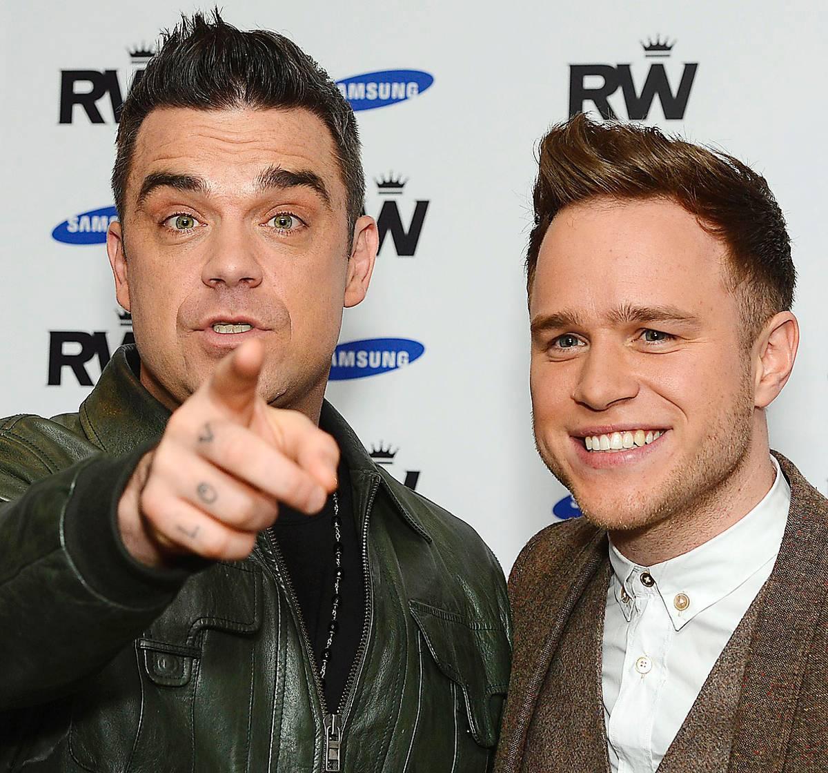 Olly Murs och Robbie Williams.