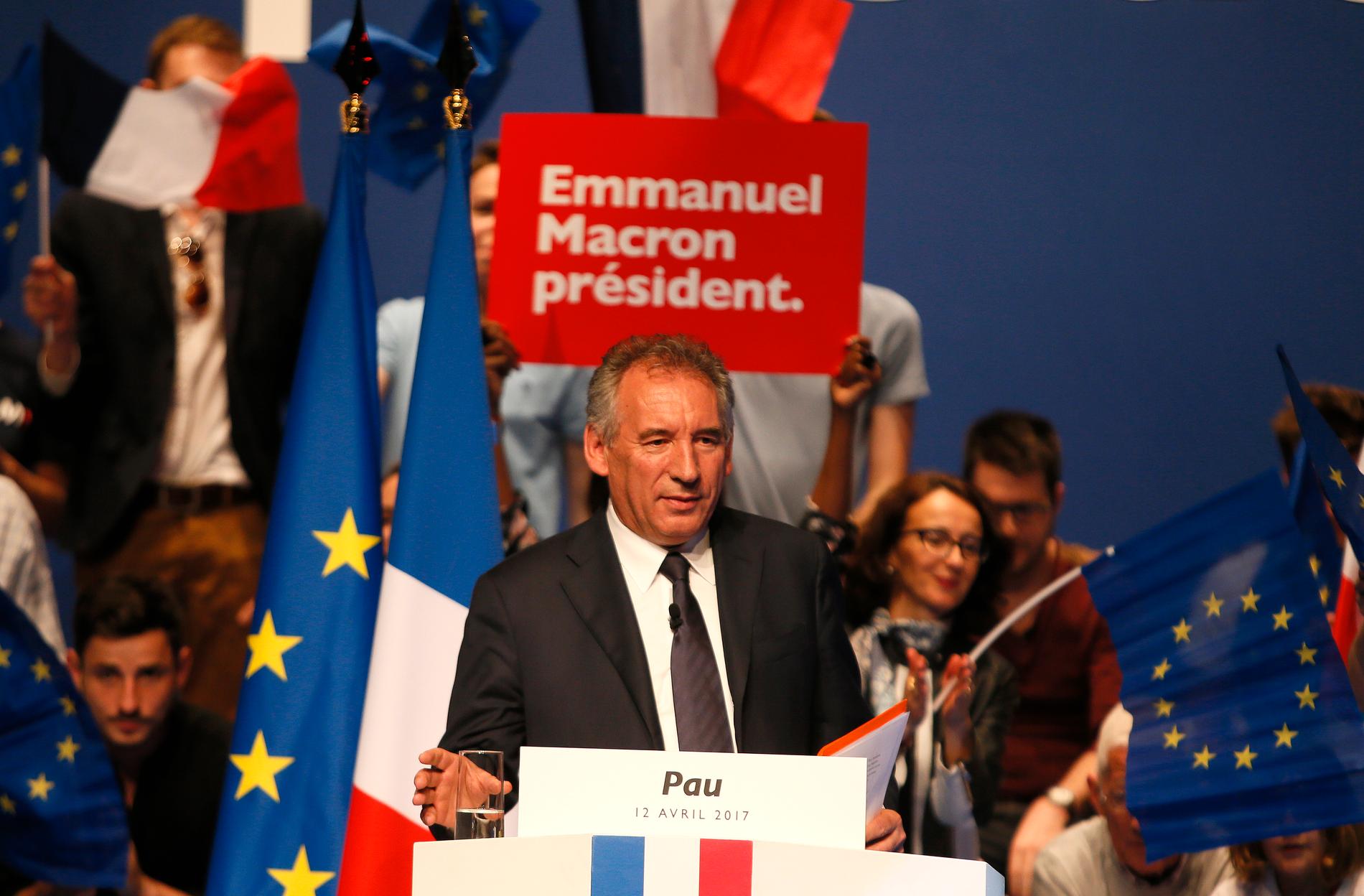 Den mångårige liberale ledaren Francois Bayrou nämns som en av favoriterna till premiärministerposten i Frankrike. Arkivbild.