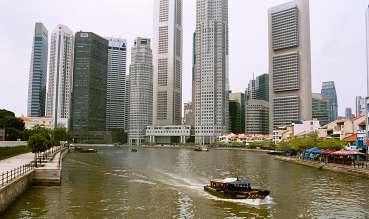 Affärsdistriktet i Singapore.