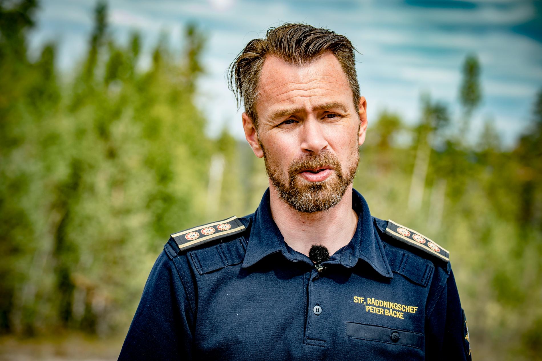 Peter Bäcke, ställföreträdande räddningsledare.