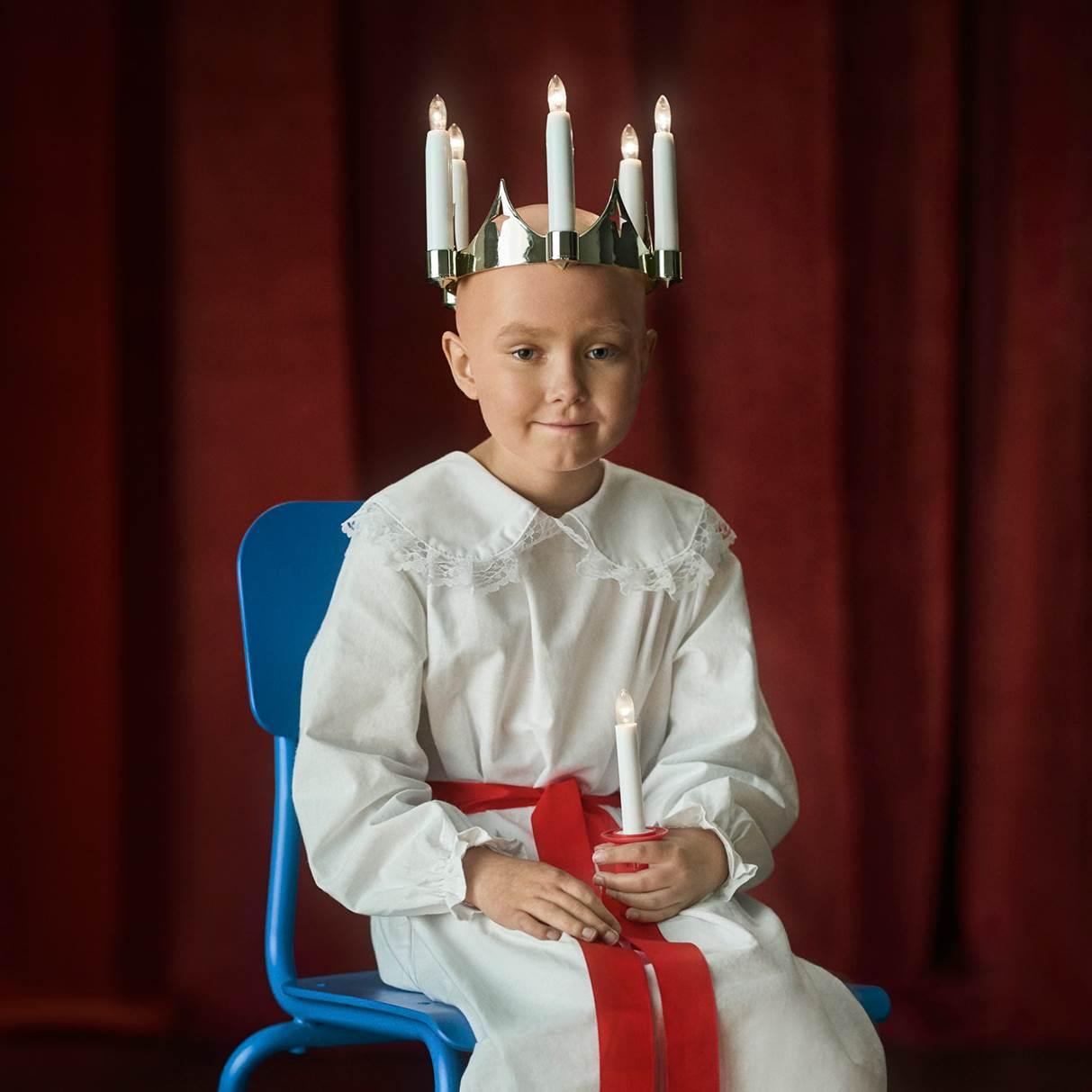 Ebba Levin, 9, är årets viktigaste Lucia. 