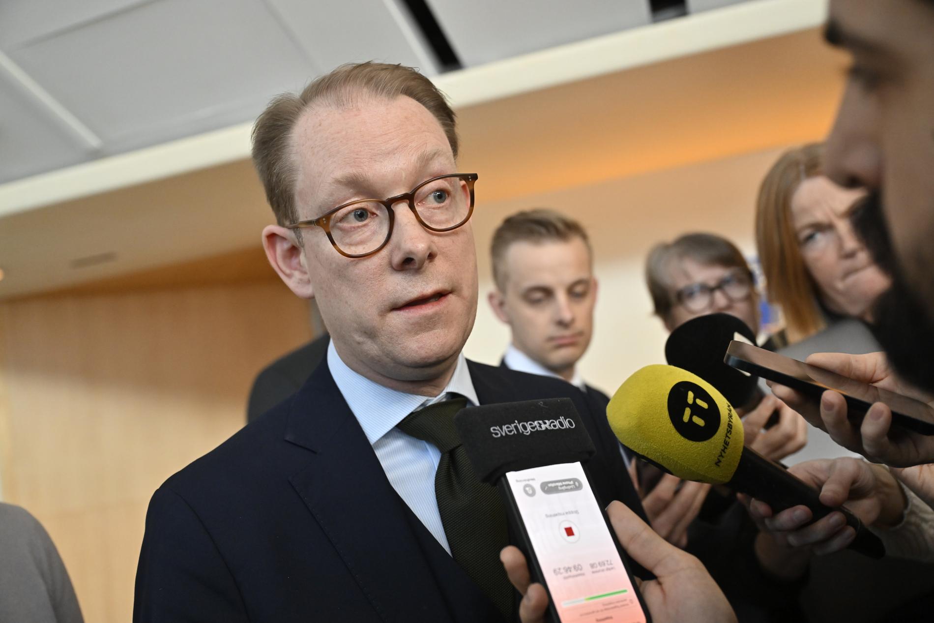 Utrikesminister Tobias Billström kommenterade på tisdagen mordplanerna på svenska judar. Arkivbild.